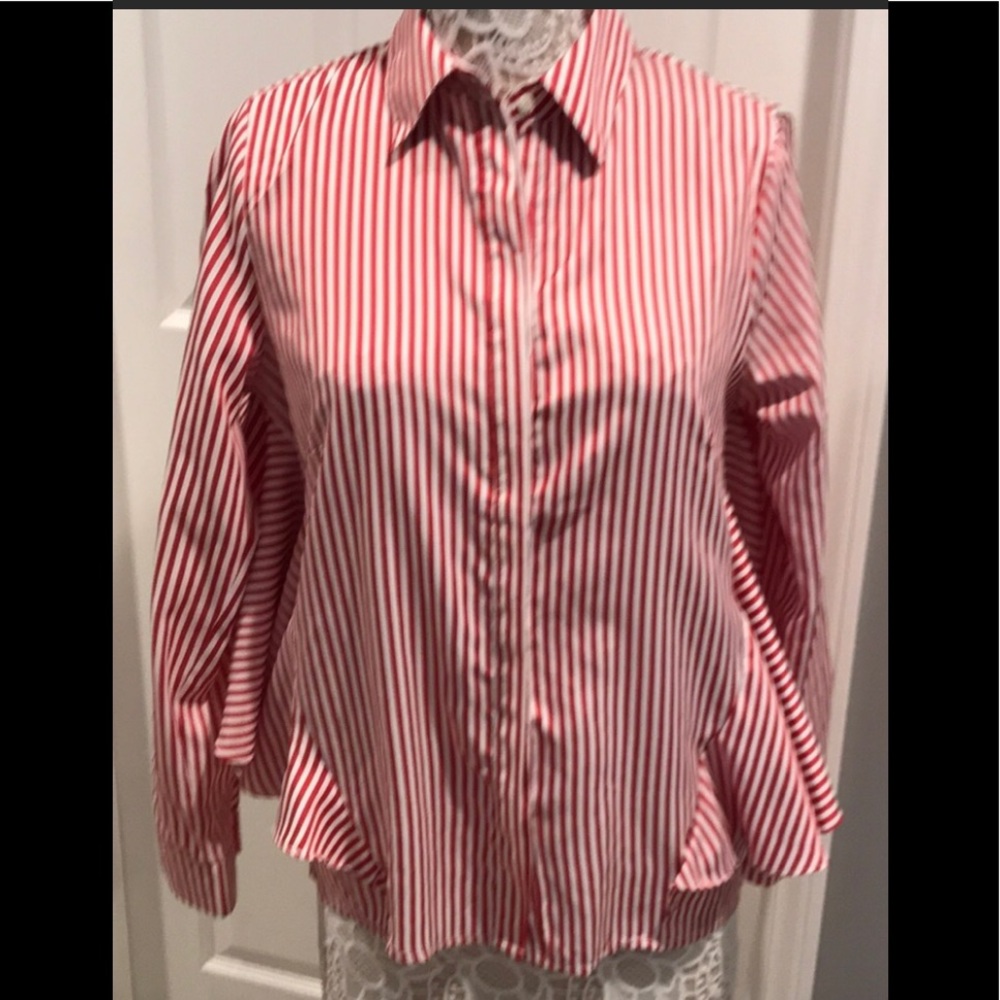Brand new Metric button down Women’s striped shirt